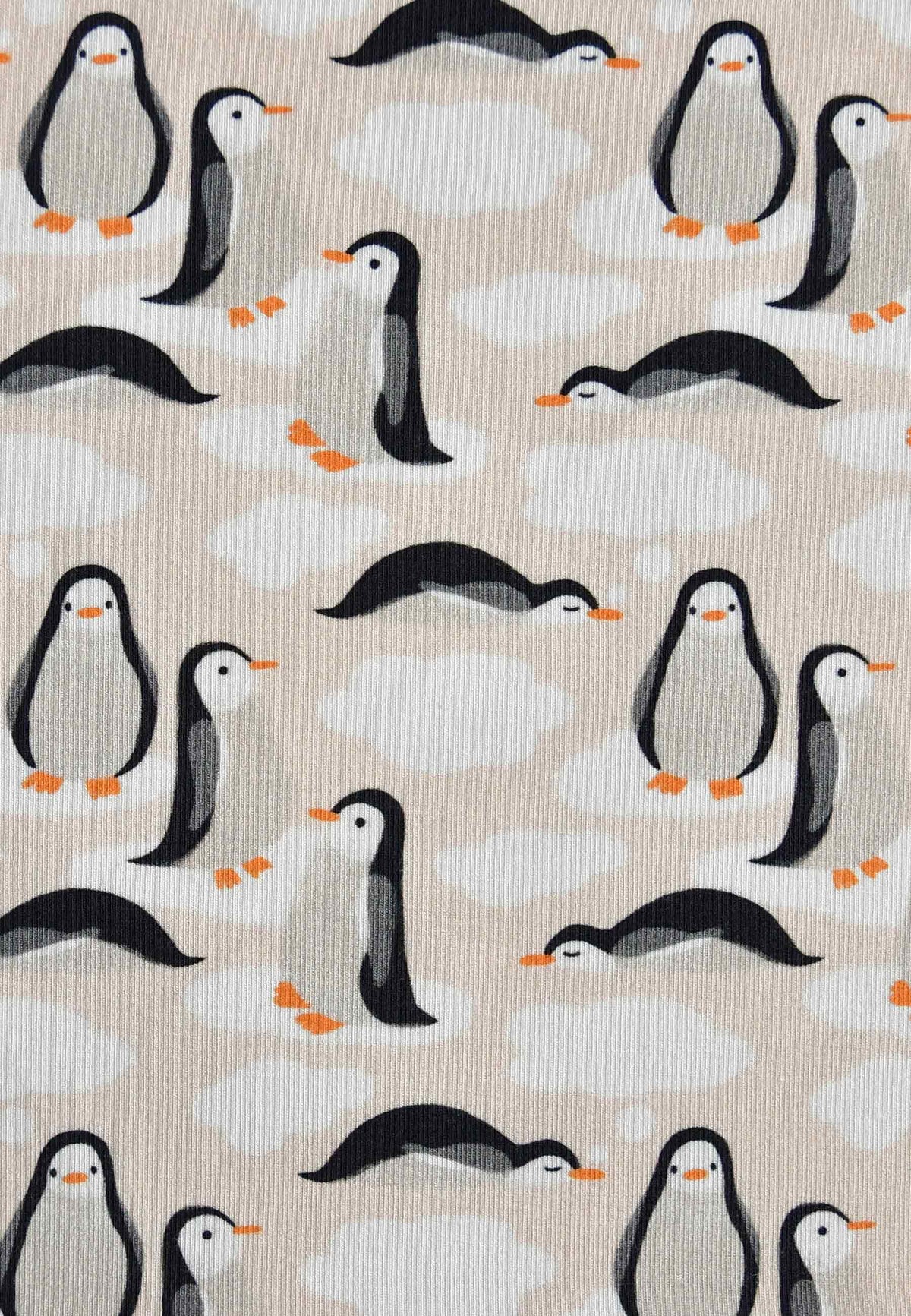 Bamboo Zip Romper - Penguins - Blue Balloon