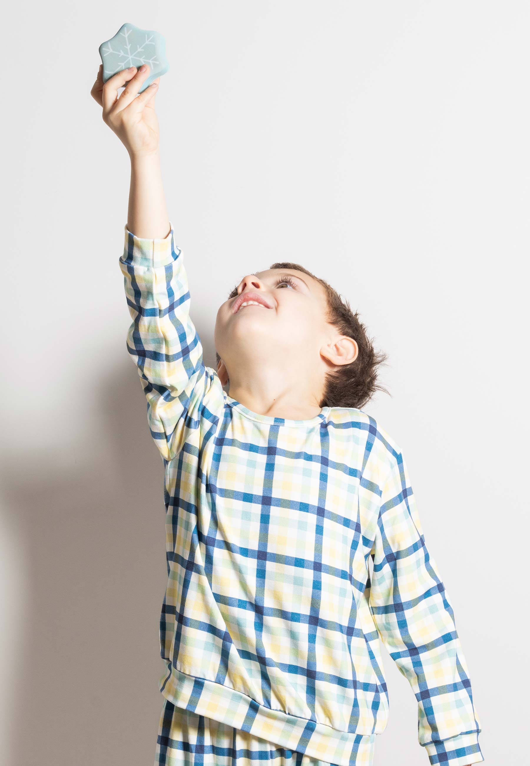 Two-Piece Bamboo Pajamas - Winter Sky - Blue Balloon