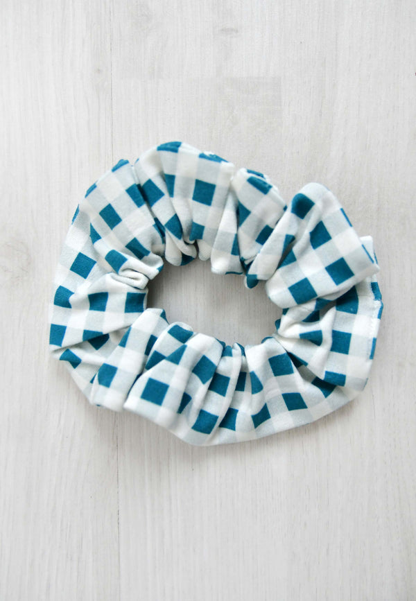 Chouchou (scrunchie) in bambù - Abete - Palloncino blu