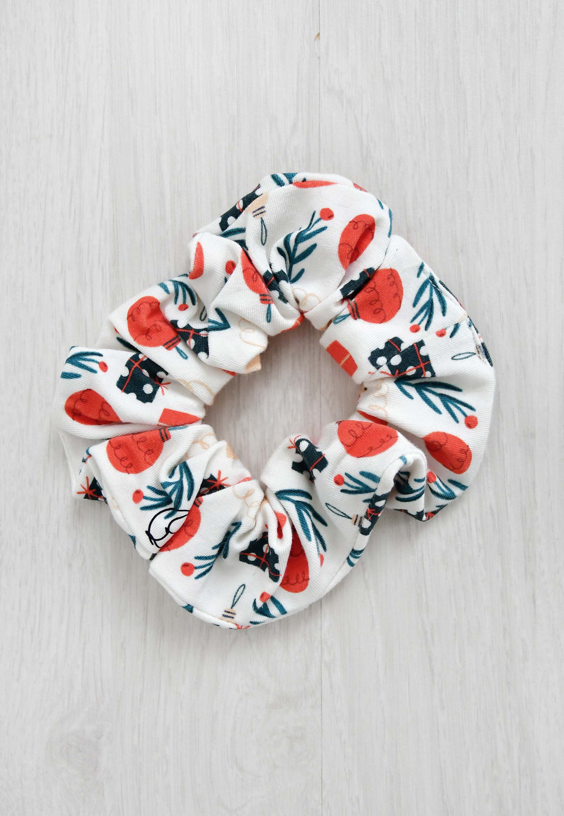 Bamboo Chouchou (scrunchie) - Christmas Magic - Blue Balloon