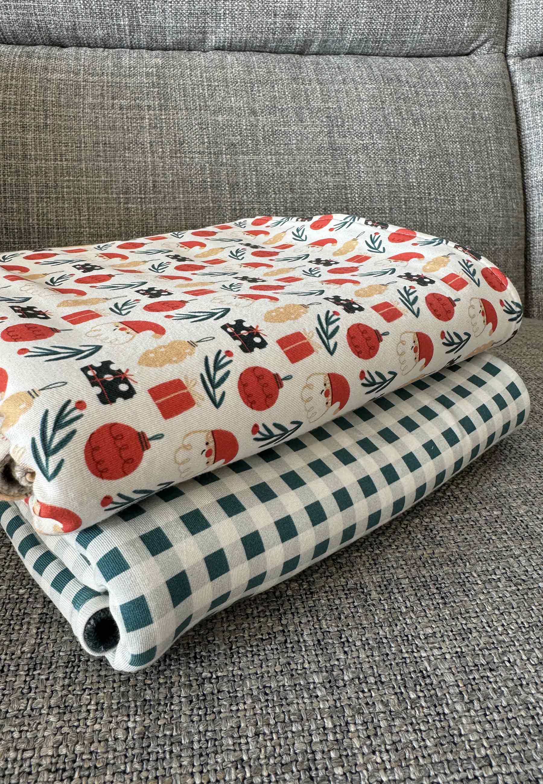 Coperte in Bambù - Abbraccio - Lana Beige - Palloncino Blu