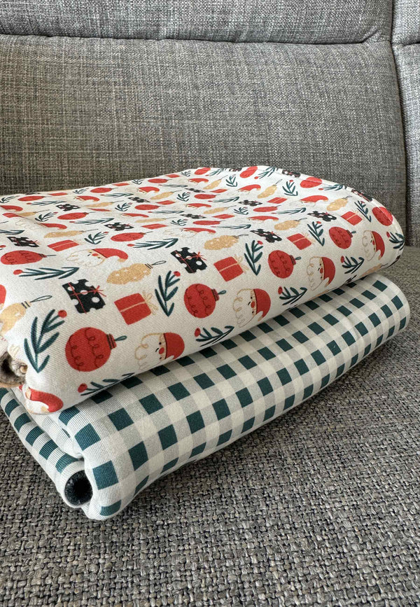Coperte in Bambù - Abbraccio - Lana Beige - Palloncino Blu