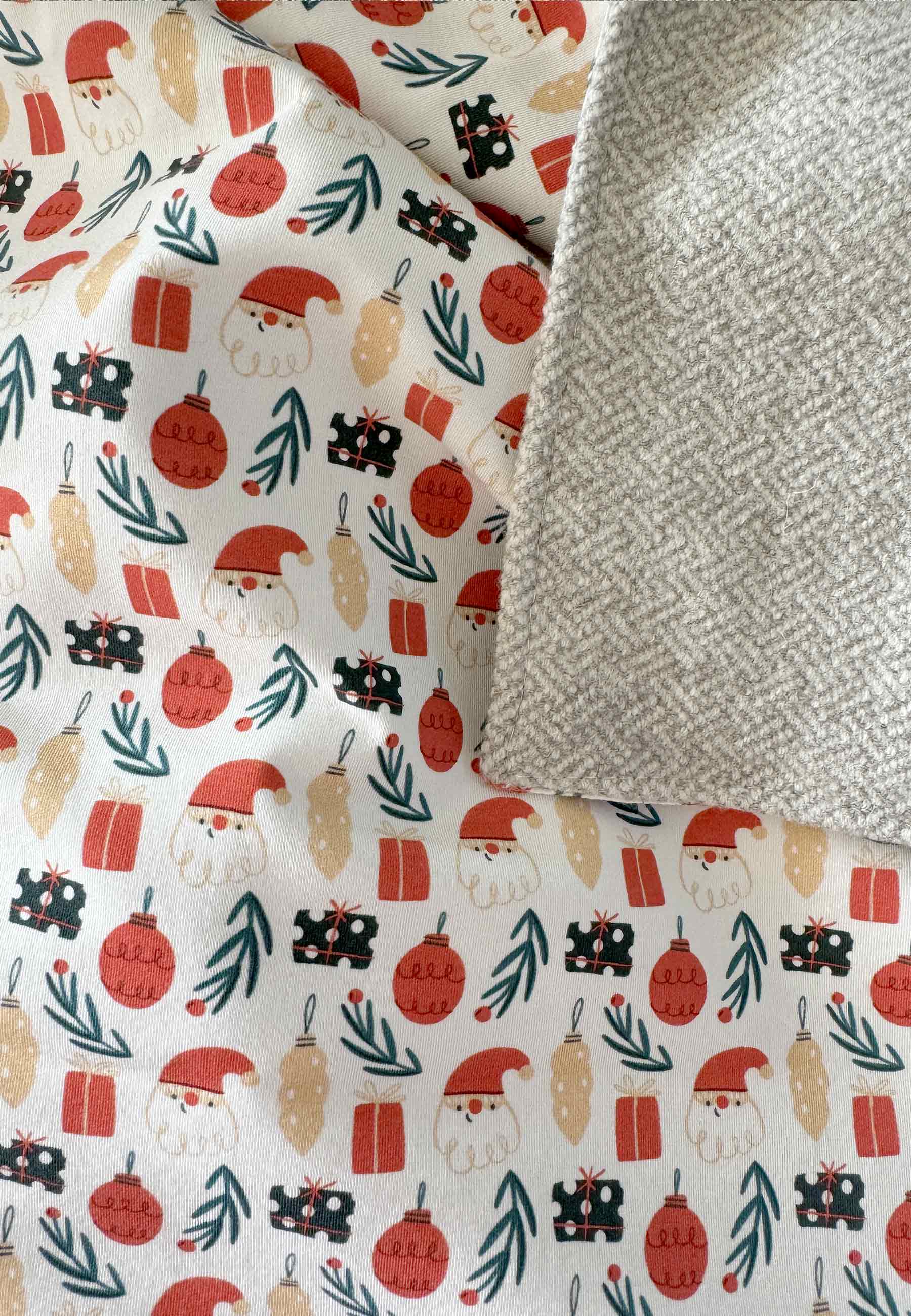 Coperte in Bambù - Abbraccio - Lana Beige - Palloncino Blu