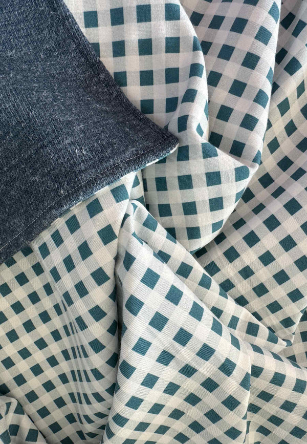 Coperte in Bambù - Abbraccio - Lana Teal - Palloncino Blu