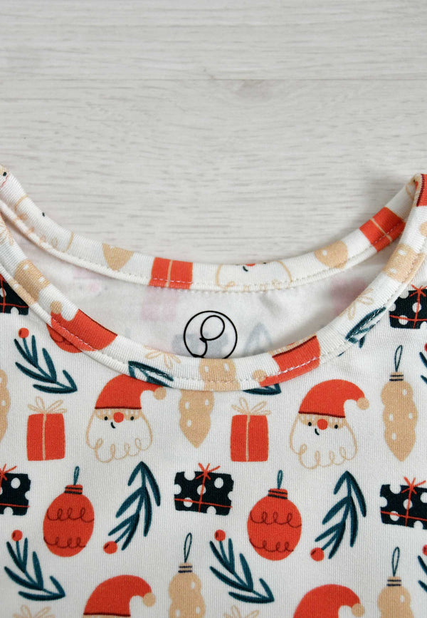 Two-Piece Bamboo Pajamas - Christmas Magic - Blue Balloon