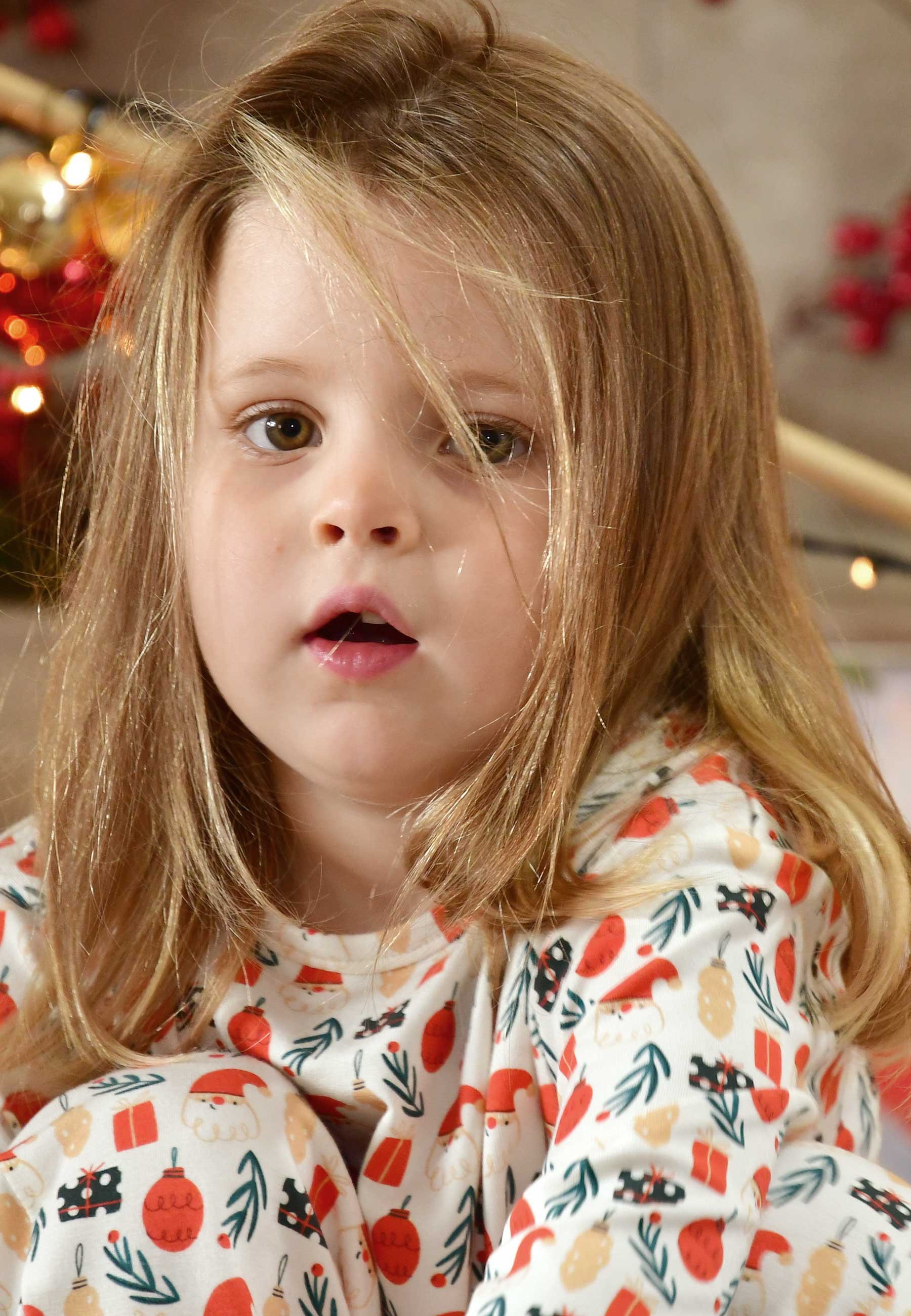 Two-Piece Bamboo Pajamas - Christmas Magic - Blue Balloon