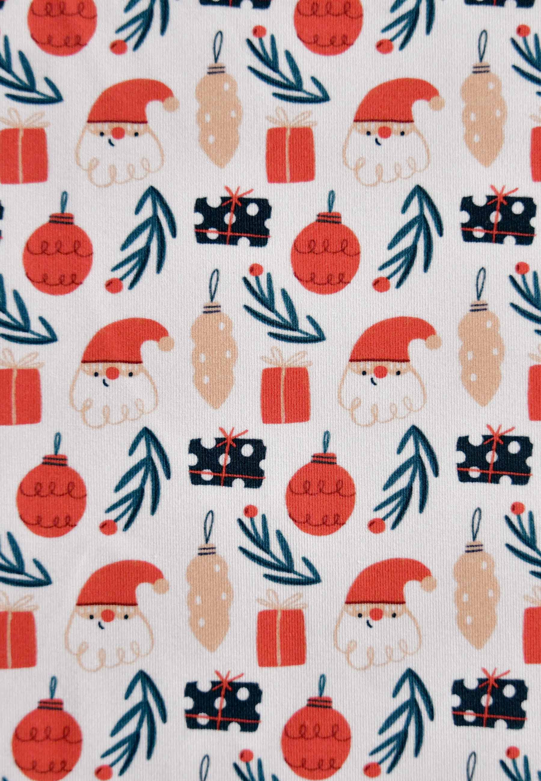 Bamboo Zip Romper - Christmas Magic - Blue Balloon
