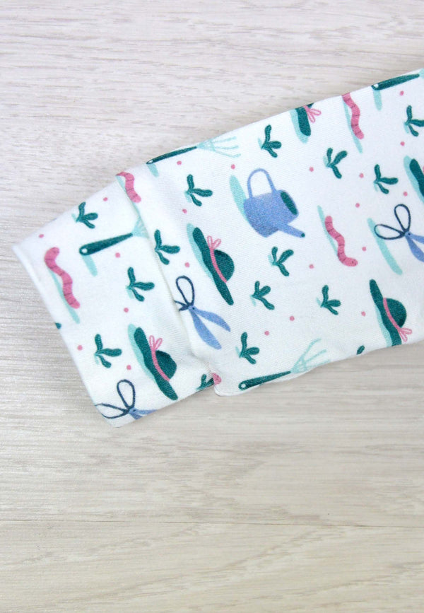 Bamboo Zip Romper - In the Garden - Blue Balloon