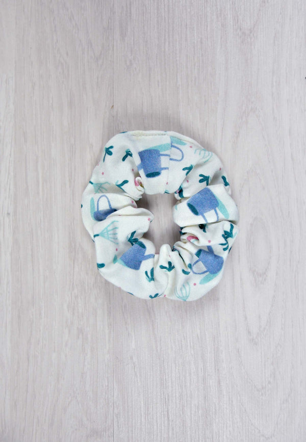 Bamboo Chouchou (scrunchie) - In the Garden - Blue Balloon