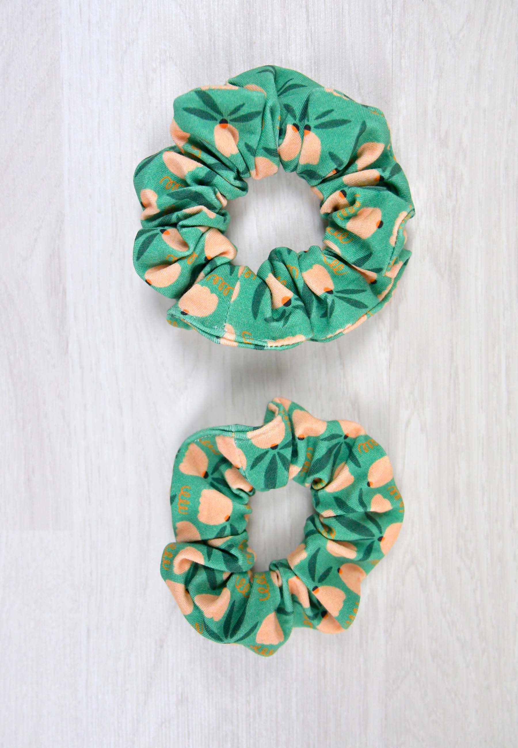 Bamboo Chouchou (scrunchie) - Tulips - Blue Balloon