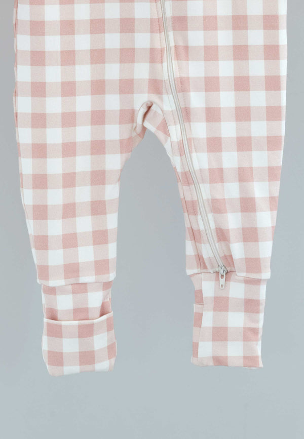 Tutina con zip in bambù - Sakura - Palloncino Blu