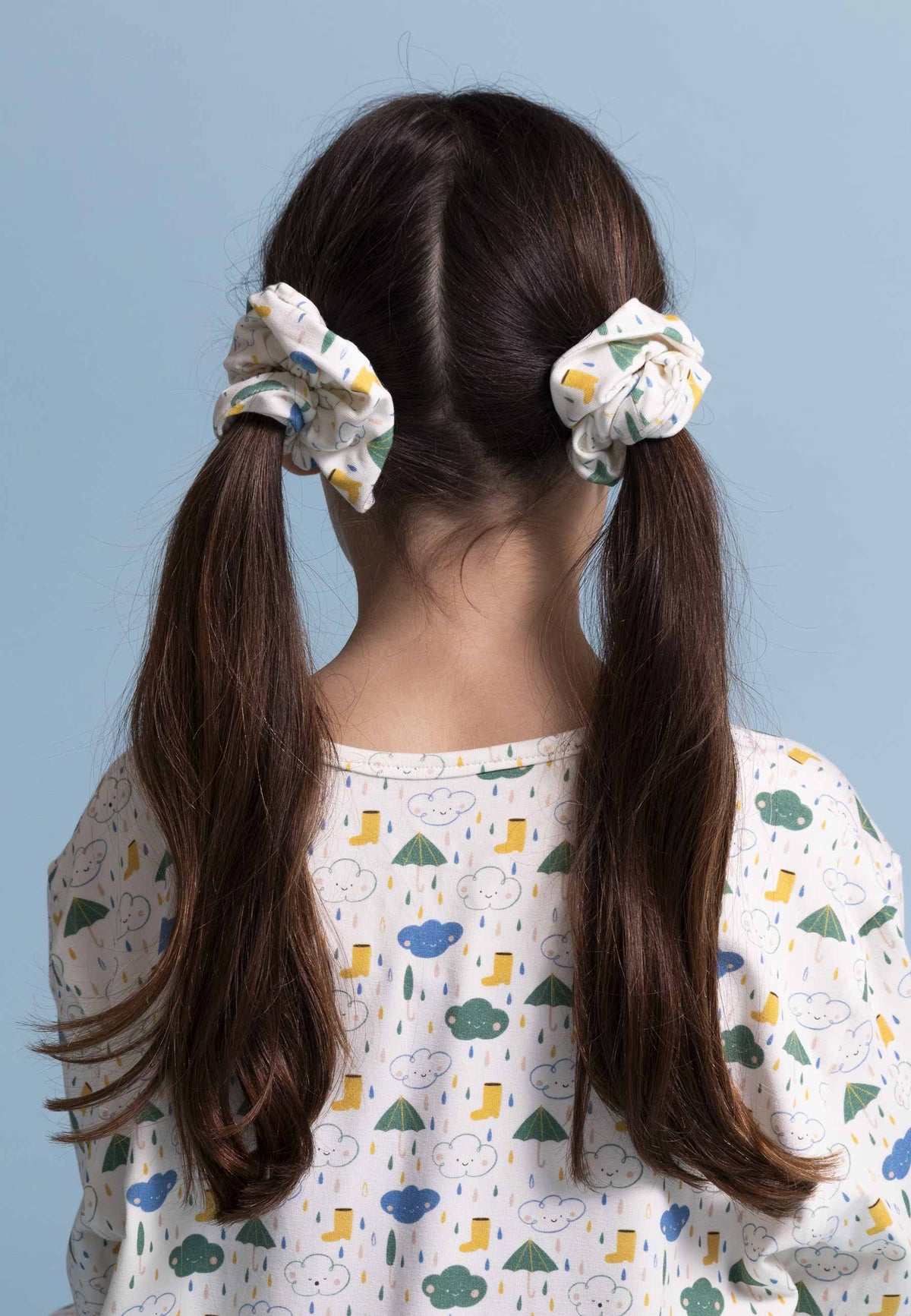 Bamboo Chouchou (scrunchie) - Splash - Blue Balloon