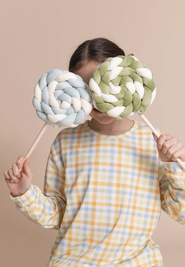 Pigiama due pezzi in bambù - Lollipop - Palloncino blu