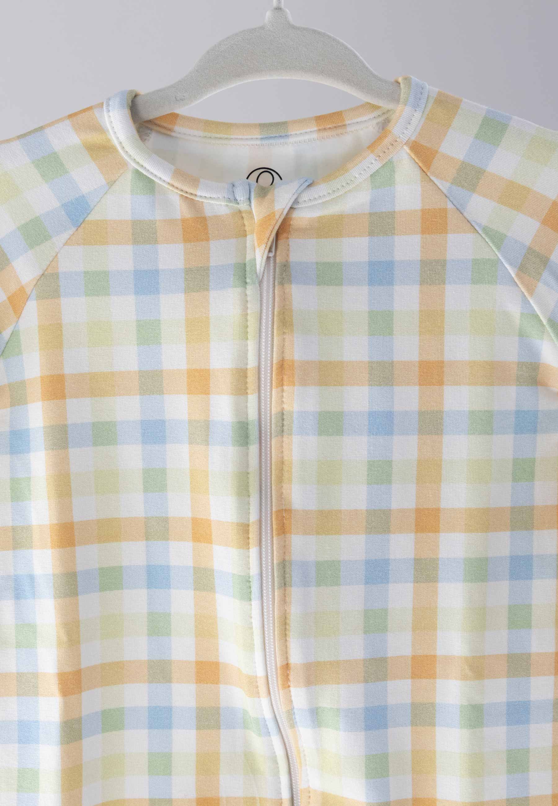 Bamboo Zip Romper - Lollipop - Blue Balloon