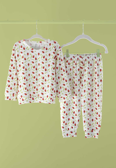 Two-Piece Bamboo Pajamas - Good Luck - Blue Balloon