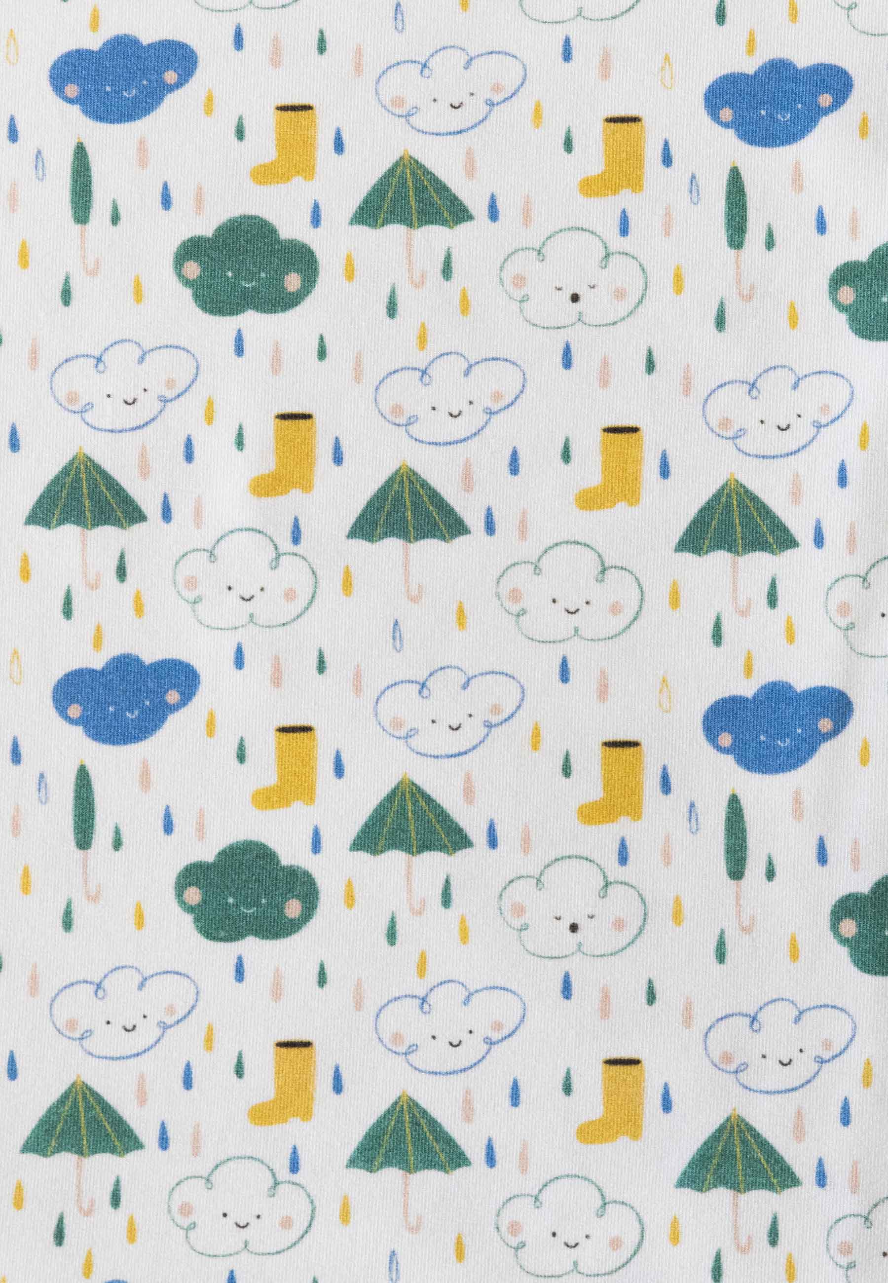 Bamboo Zip Romper - Splash - Blue Balloon