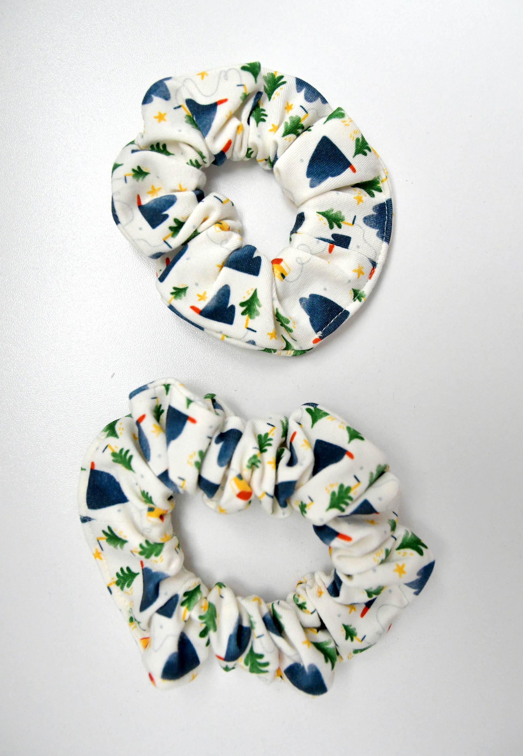 Chouchou in bambù (scrunchie) - Alpina - Palloncino Blu