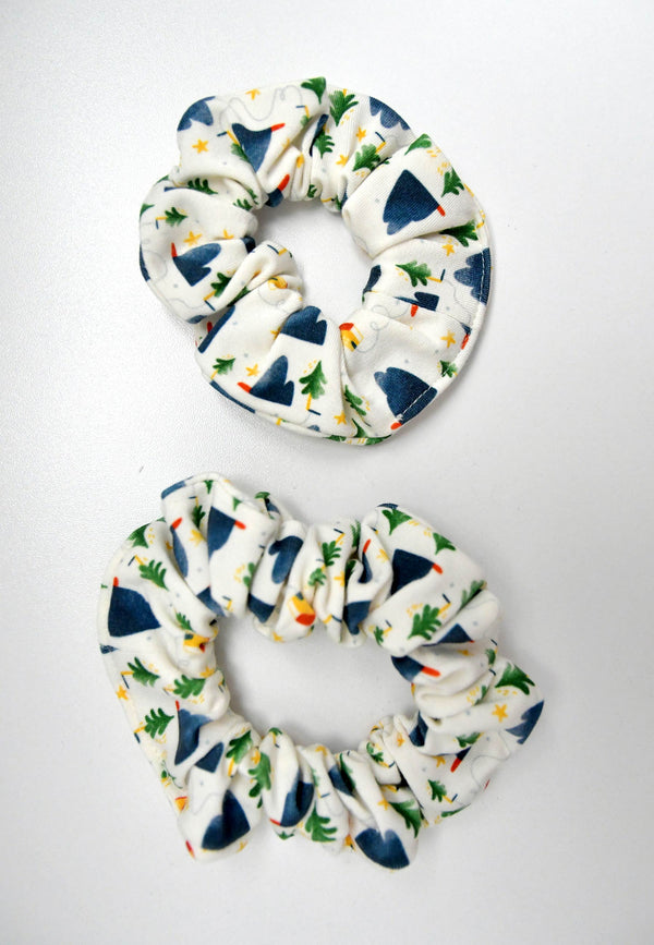 Chouchou in bambù (scrunchie) - Alpina - Palloncino Blu