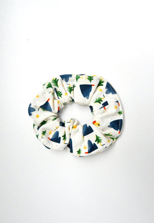 Chouchou in bambù (scrunchie) - Alpina - Palloncino Blu