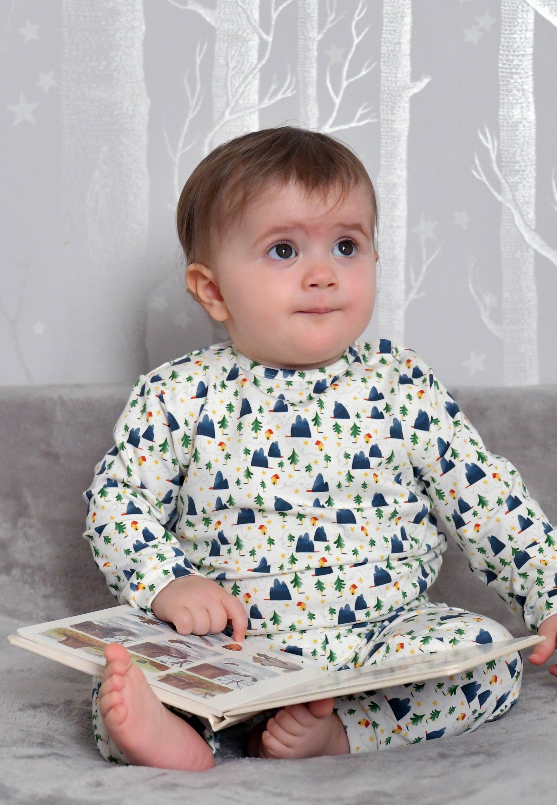 Pigiama in Bambù a Due Pezzi - Alpina - Palloncino Blu