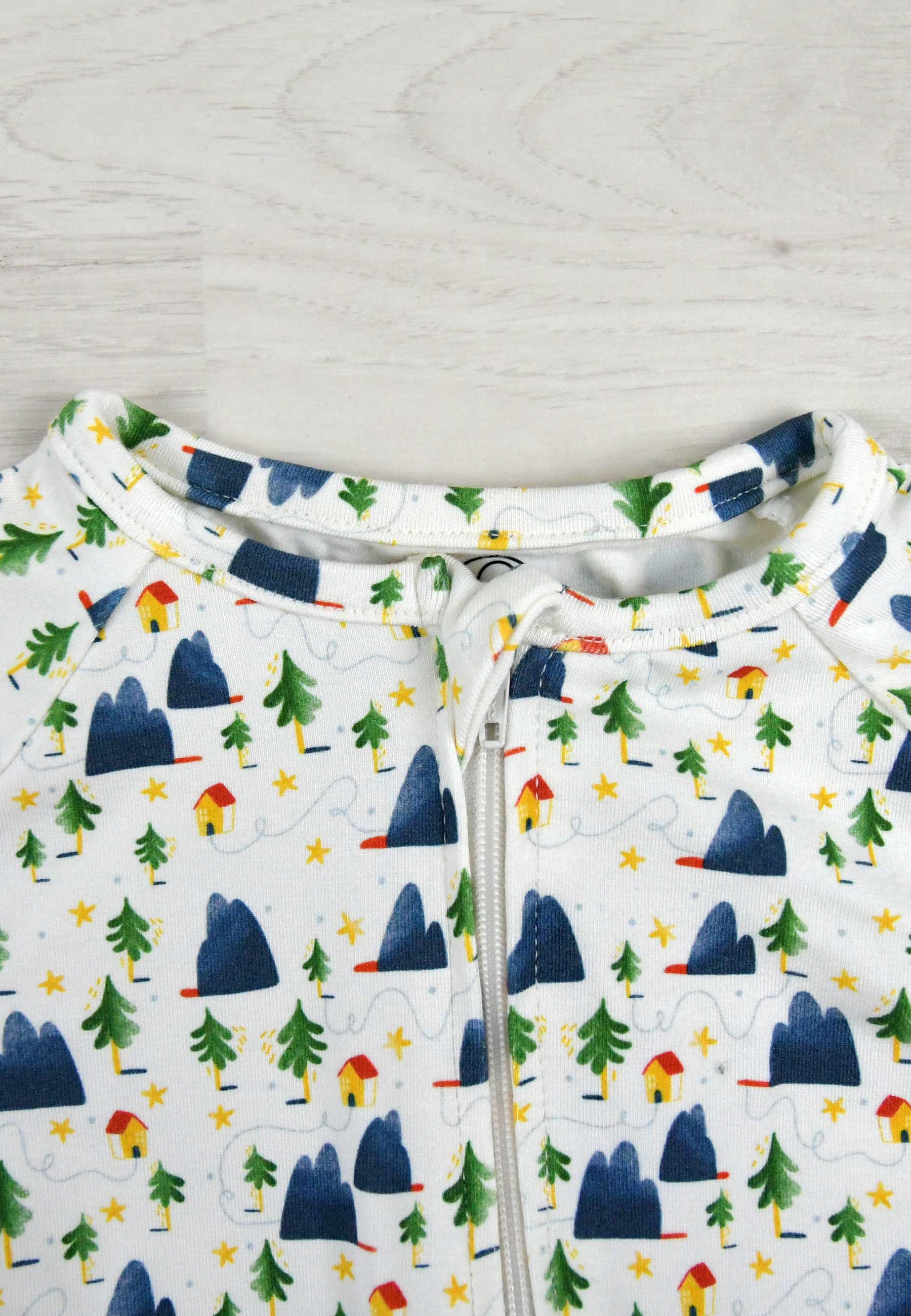 Bamboo Zip Romper - Alpina - Blue Balloon