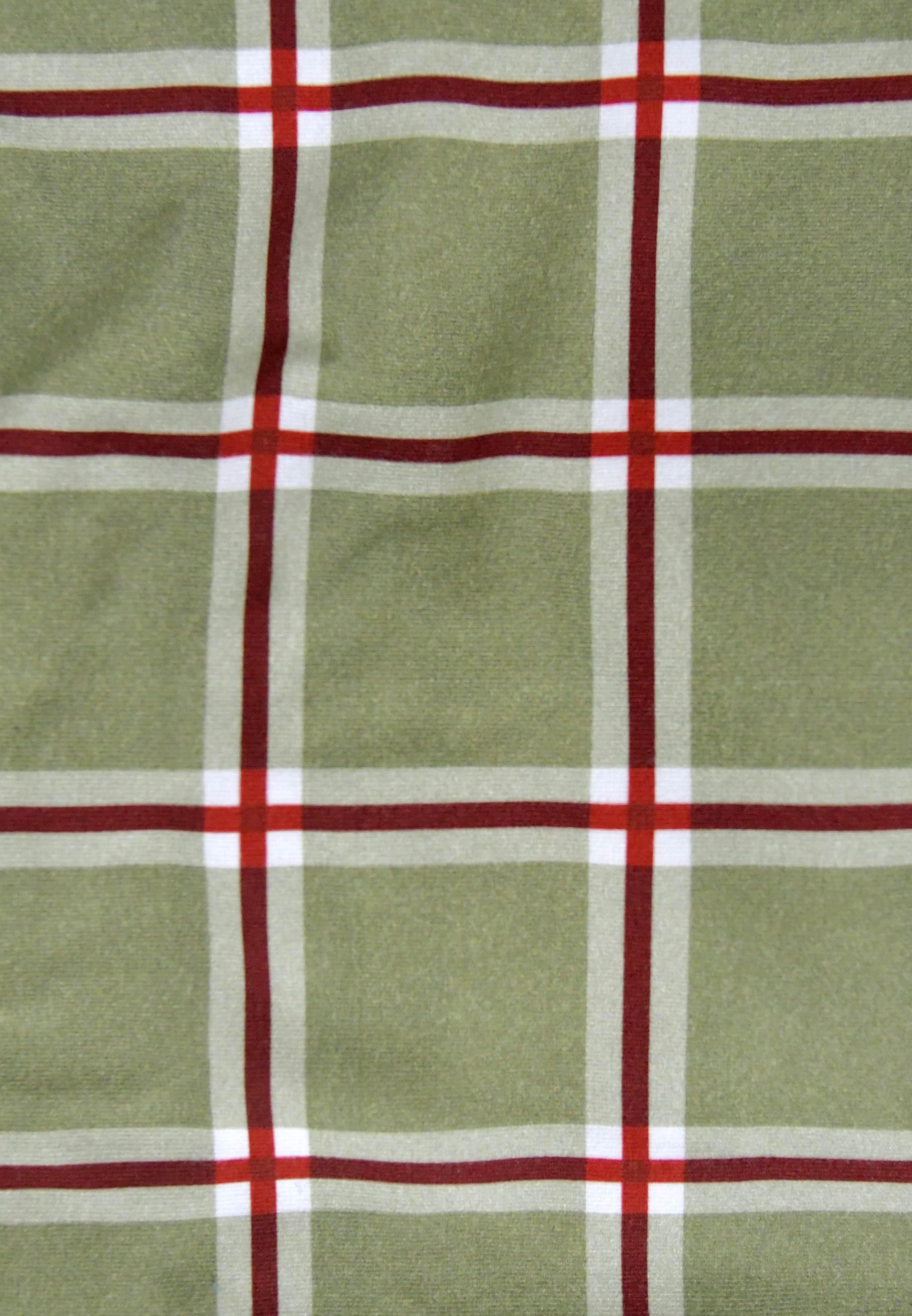 Two-Piece Bamboo Pajamas - Moss Green Tartan - Blue Balloon