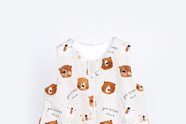 Cotton Sleeping Bag - Love You Beary Much