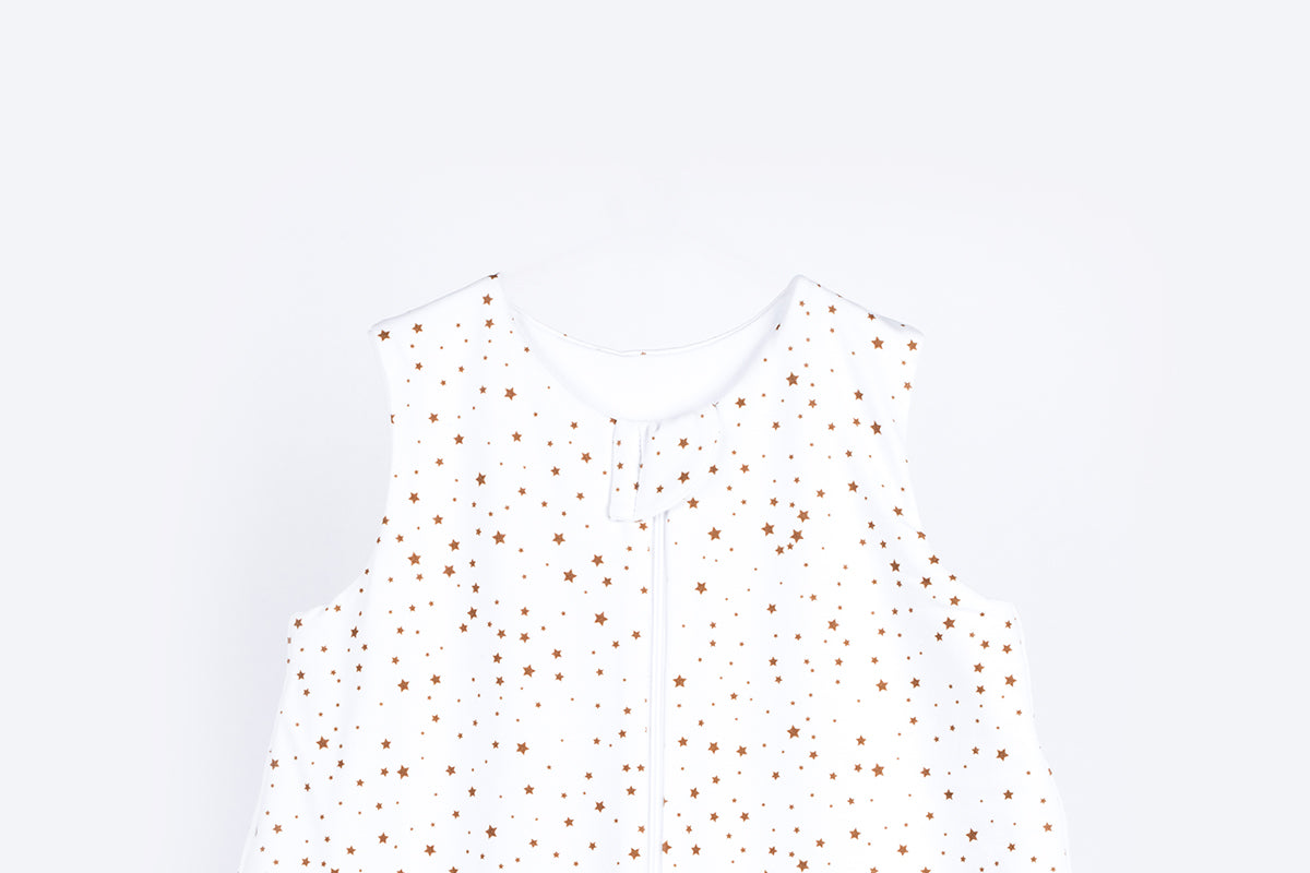 Cotton Sleeping Bag - Brown Stars