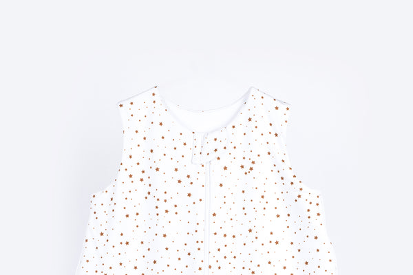 Cotton Sleeping Bag - Brown Stars