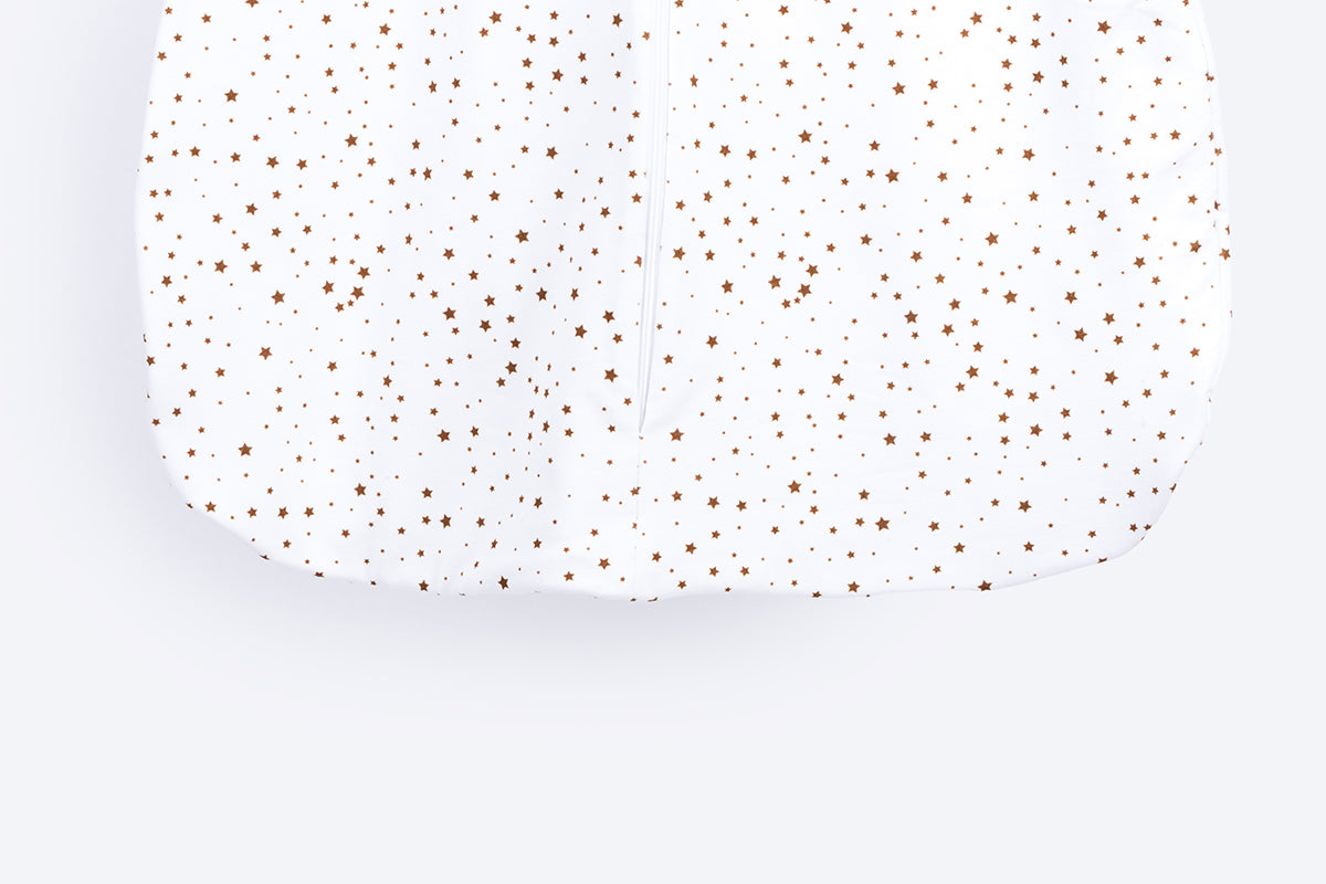 Cotton Sleeping Bag - Brown Stars