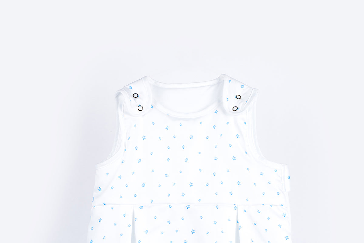 Classic Sleeping Bag with Filling - Blue Stars