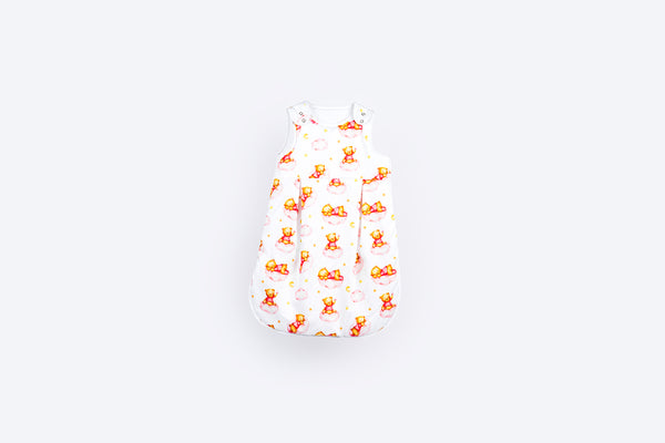 Tanja two-layer classic sleeping bag - Sleepy bear - pink