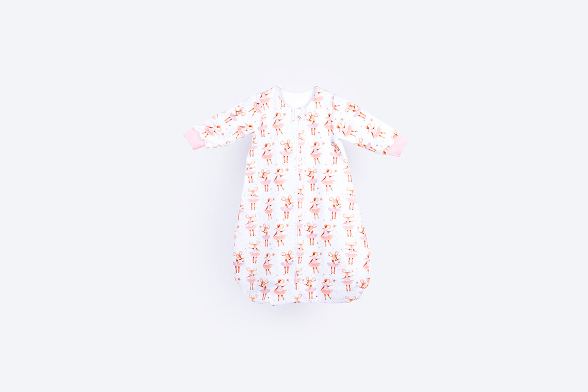 Cotton Sleeping Bag with Sleeves - Mouse Villa