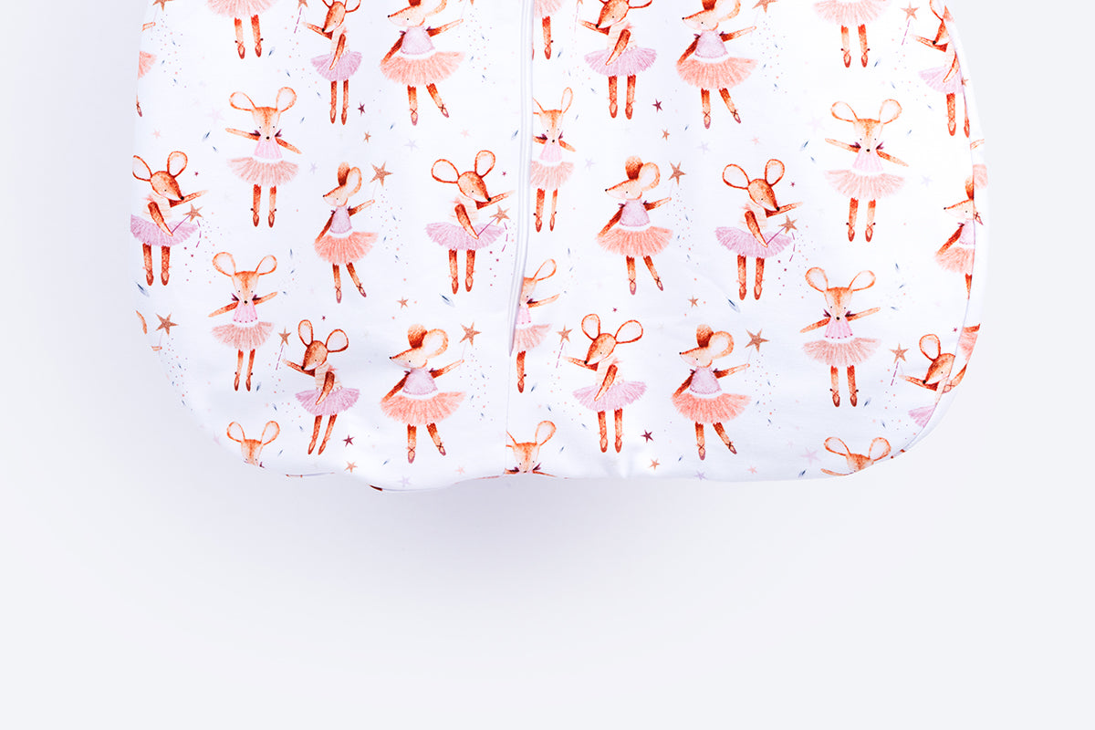 Cotton Sleeping Bag with Sleeves - Mouse Villa