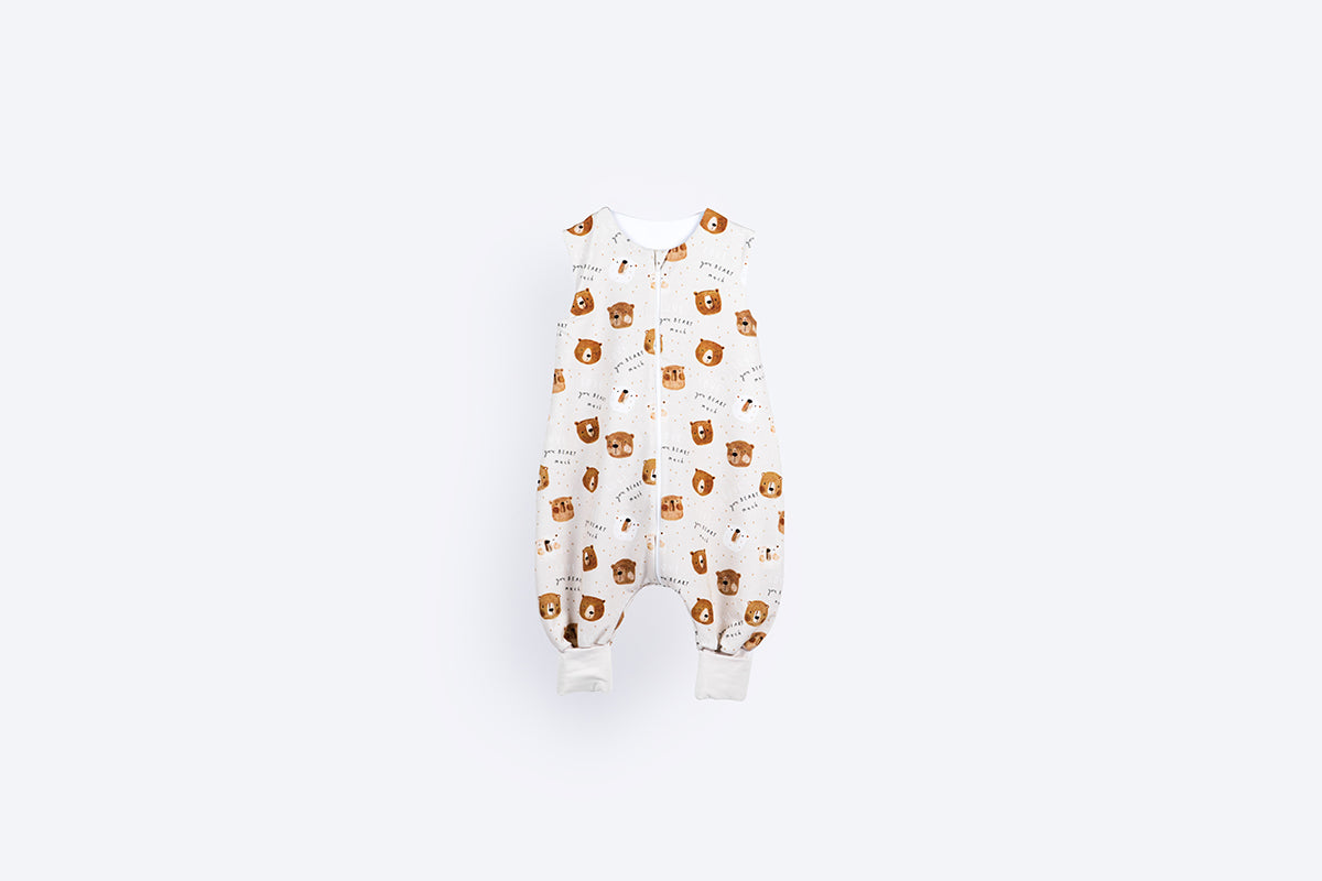 Tanja two-layer sleeping bag with legs - Love you beary much