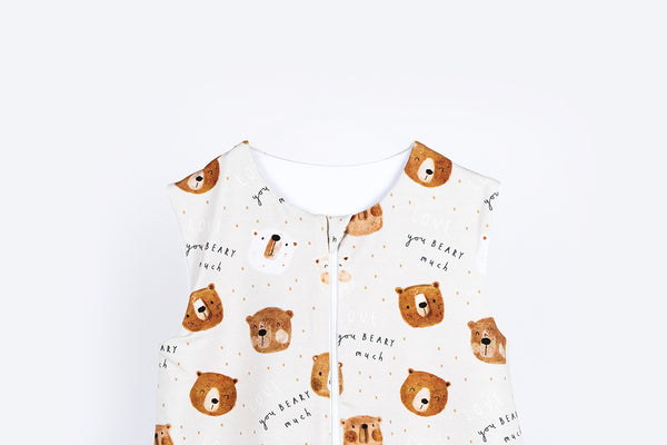 Tanja two-layer sleeping bag with legs - Love you beary much
