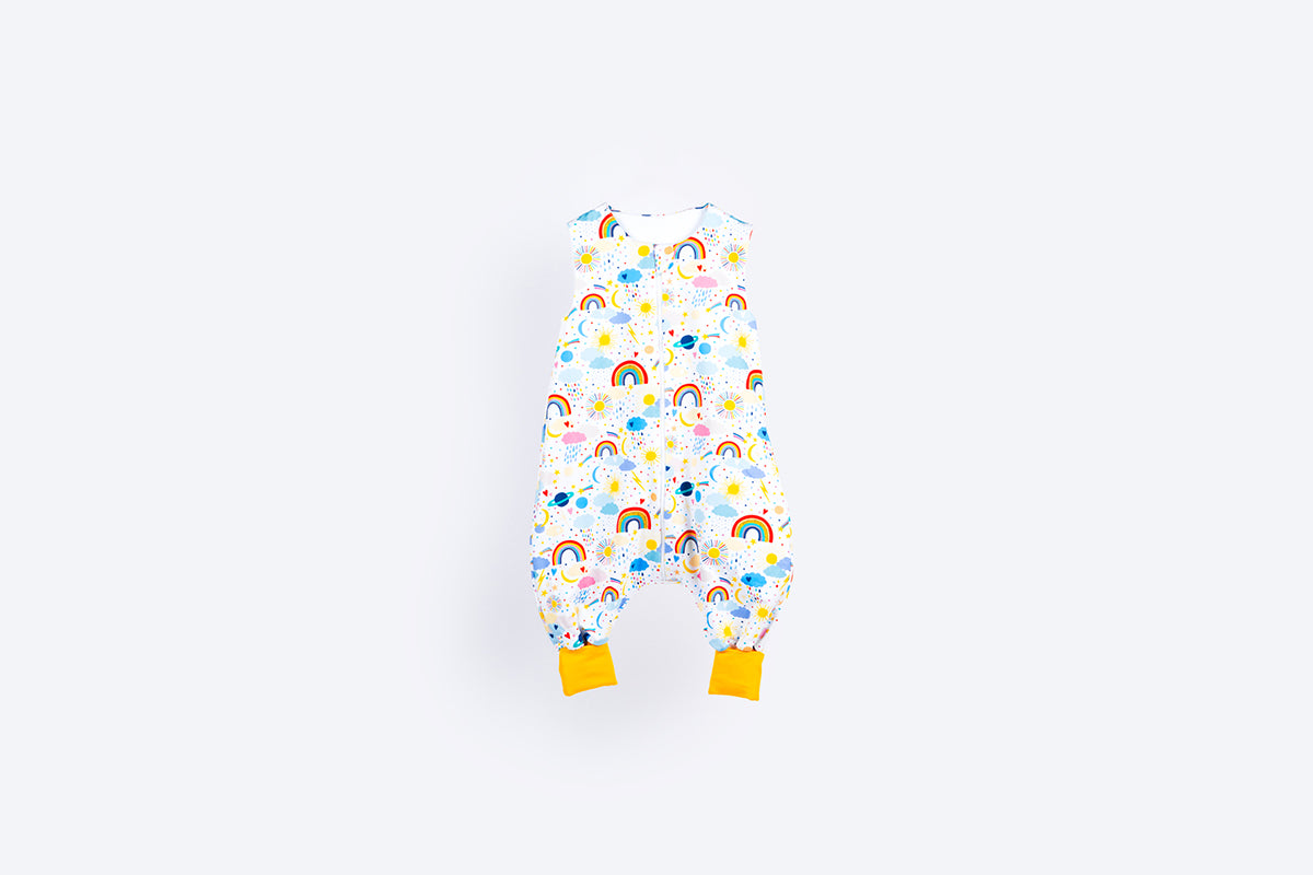 Cotton Sleeping Bag with Legs - Playful Universe