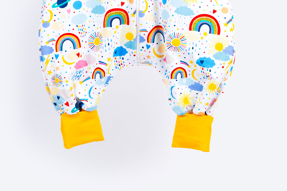 Cotton Sleeping Bag with Legs - Playful Universe