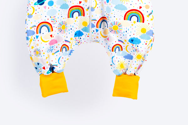 Cotton Sleeping Bag with Legs - Playful Universe