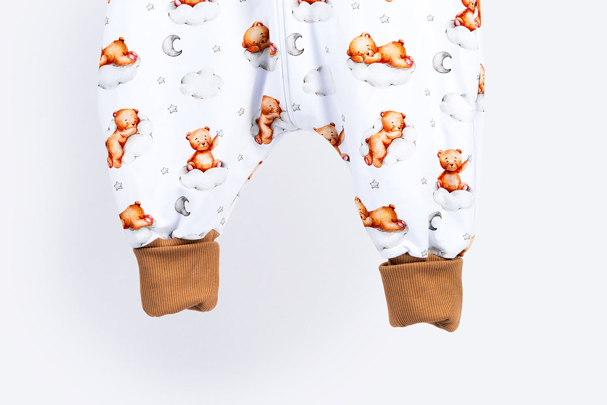 Cotton Sleeping Bag with Legs - Sleepy Bear
