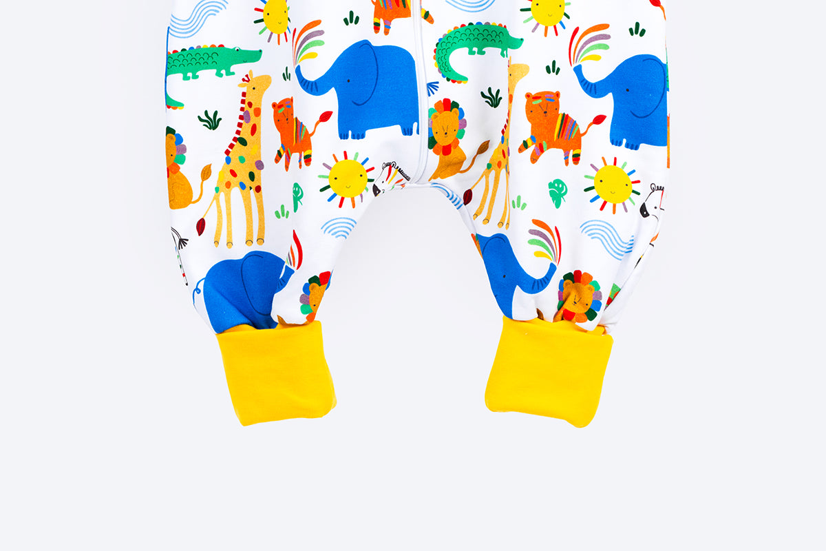 Tanja two-layer sleeping bag with legs and sleeves - Playful safari