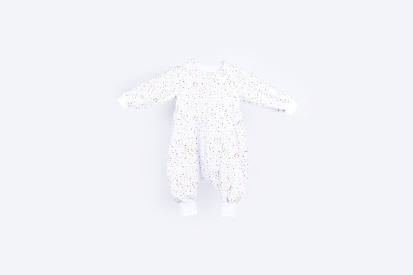 Tanja two-layer sleeping bag with legs and sleeves - Little brown stars