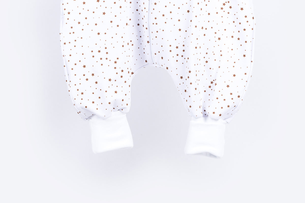 Tanja two-layer sleeping bag with legs and sleeves - Little brown stars