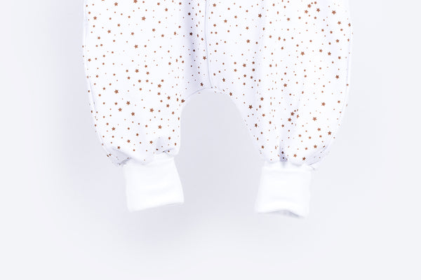 Tanja two-layer sleeping bag with legs and sleeves - Little brown stars