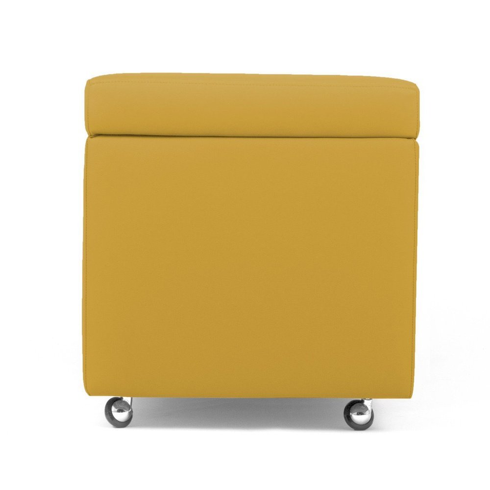 PANDORA SWING | Pouf Cubo Contenitore imbottito con ruote in ecopelle sfoderabile Arketicom (2139688861765)