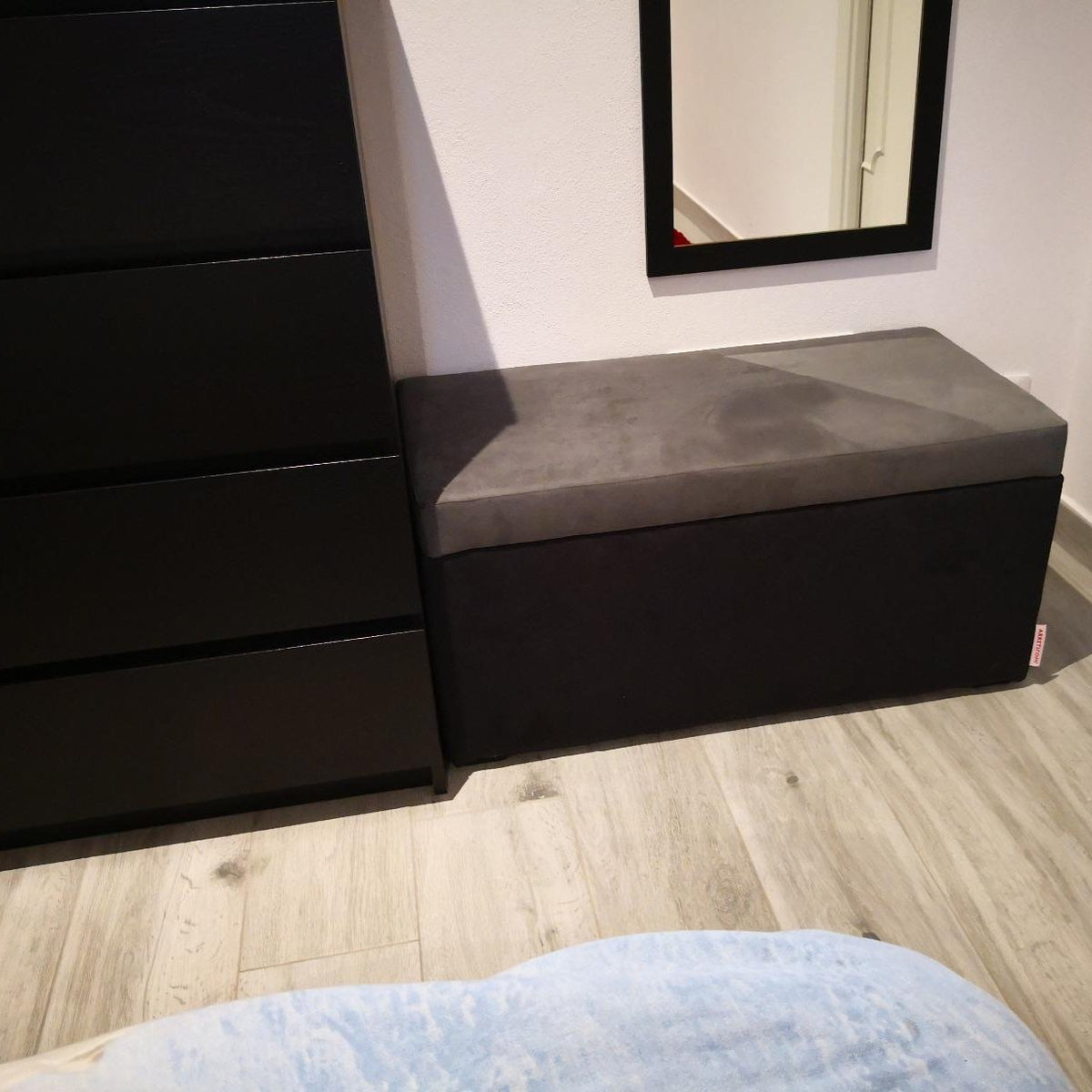 PANDORA 84 ECO, Pouf Contenitore Rettangolare in Ecopelle 84x42 h42, ,  Arketicom