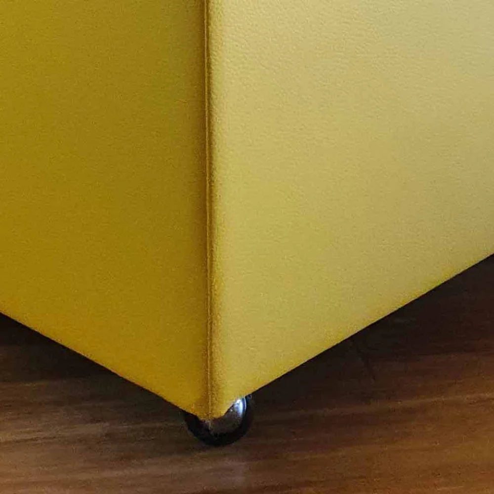 Panca Pouf contenitore in ecopelle con ruote, Arketicom Pandora Swing (2139704295493)