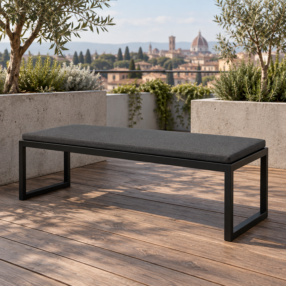 PANK OUTDOOR 90, Outdoor Bench Cushion 90x40 h3