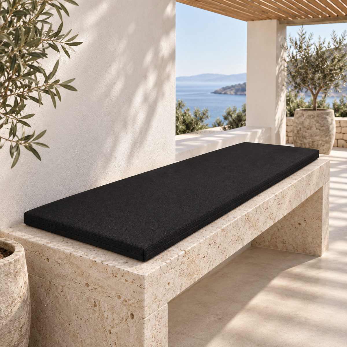 PANK OUTDOOR 90, Outdoor Bench Cushion 90x40 h3