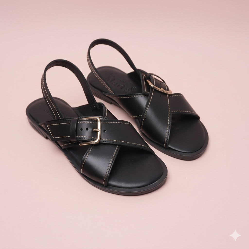 Paola črna sandal
